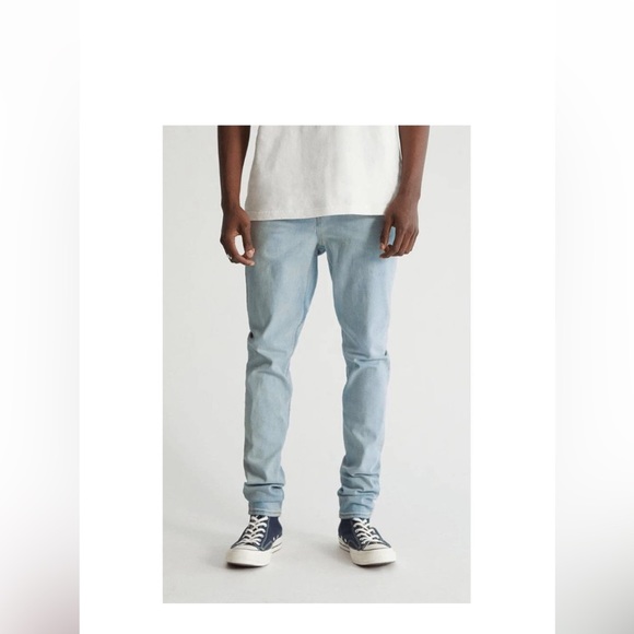 EUC PacSun Men's Stacked Skinny Light Wash Denim Jeans 28x30 - Picture 9 of 9